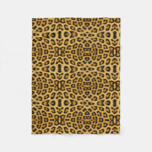Leopard Skin, Fur, Hair Print Fleece Blanket