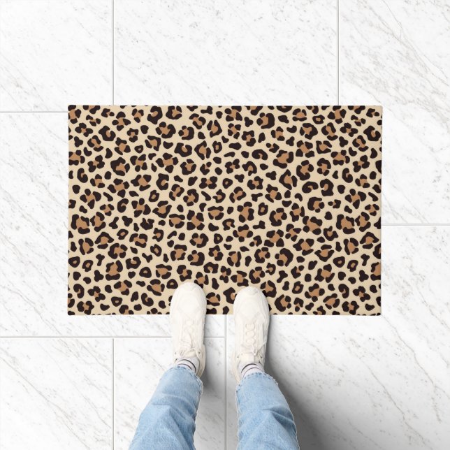 Leopard Skin Fur Pattern Doormat (Indoor)