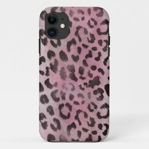 Leopard Skin in Pink Rose iPhone 11 Case