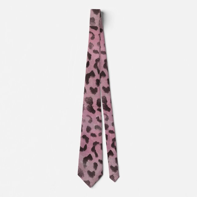 Leopard Skin in Pink Rose Tie (Front)