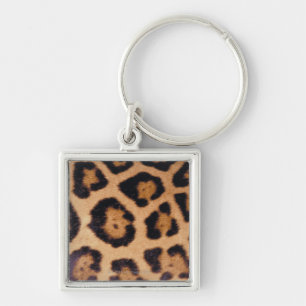 Leopard skin key ring