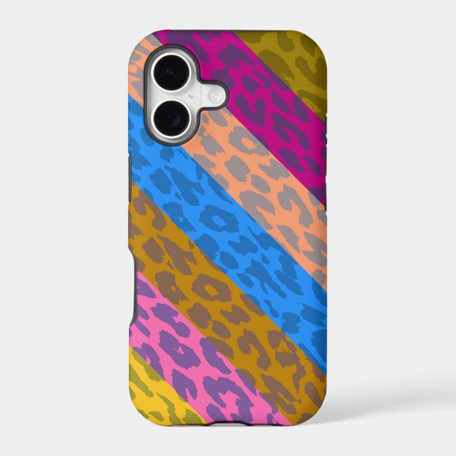 Leopard Skin Multicolor Stripe Pattern (Back)