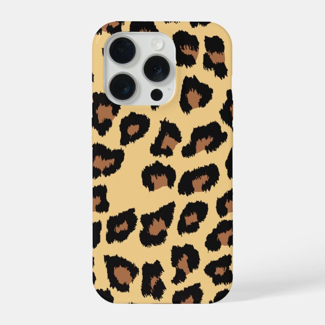Leopard skin pattern  iPhone case (Back)