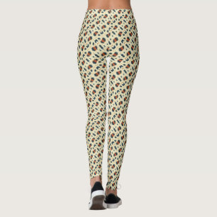 Leopard skin pattern leggings