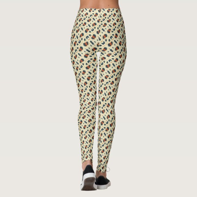 Leopard skin pattern leggings (Back)