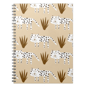 Leopard skin pattern notebook