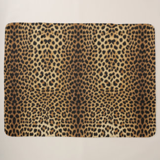 Leopard Skin Pattern Sherpa Blanket