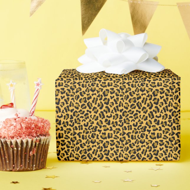 leopard skin pattern wrapping paper (Birthday Party)