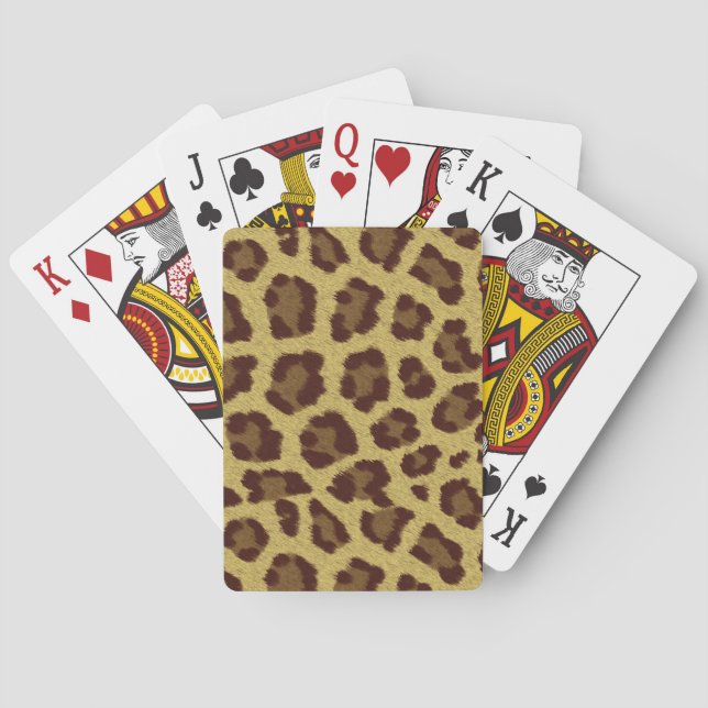 Leopard Skin Playing Cards (Back)