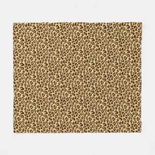 Leopard Skin Print Fleece Blanket