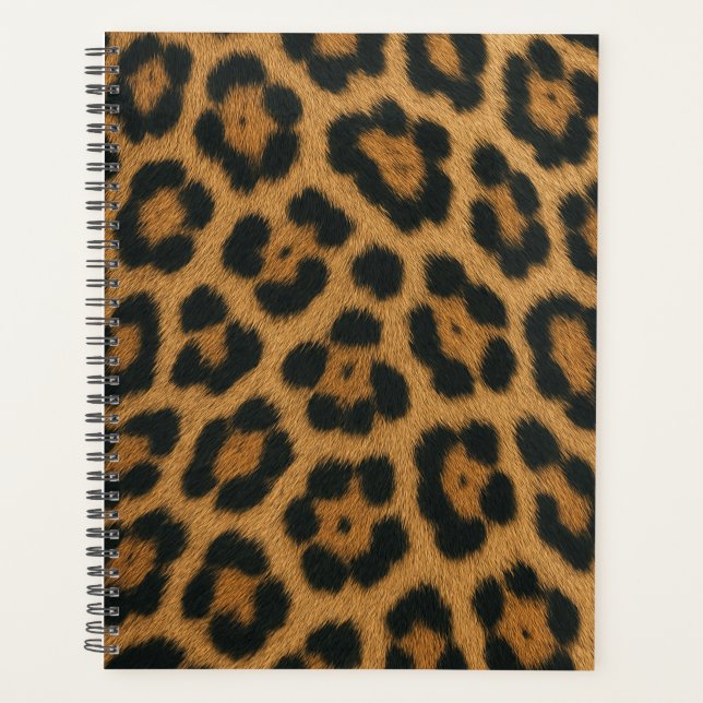 Leopard Skin Schedule Texture and Pattern Planner (Front)
