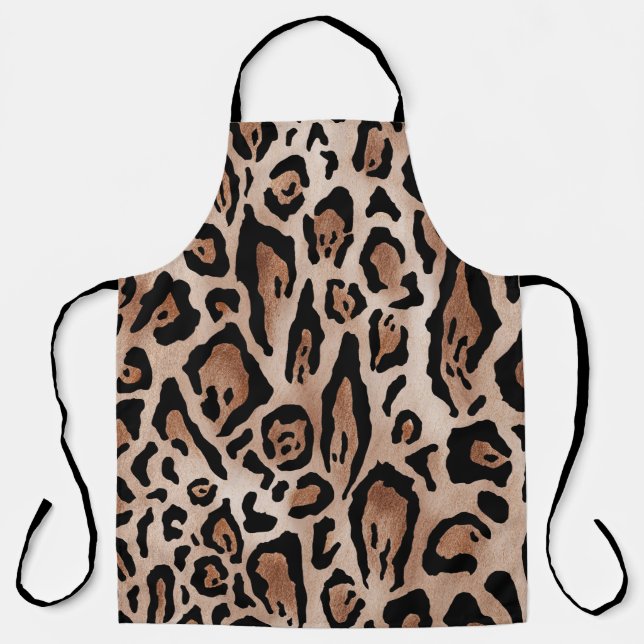 Leopard skin: seamless pattern. apron (Front)