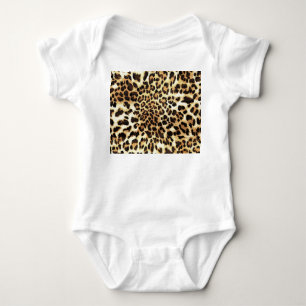 Leopard skin, seamless pattern design. baby bodysuit