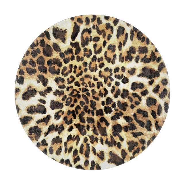 Leopard skin, seamless pattern design. cutting board (Front)