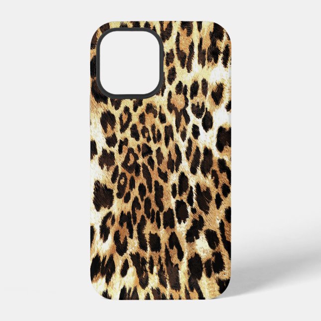 Leopard skin, seamless pattern design. iPhone case (Back)