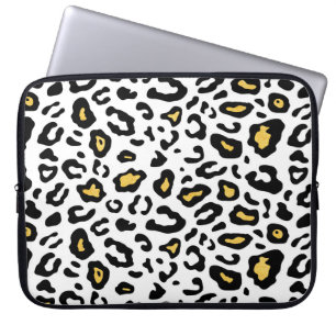 Leopard skin seamless pattern laptop sleeve