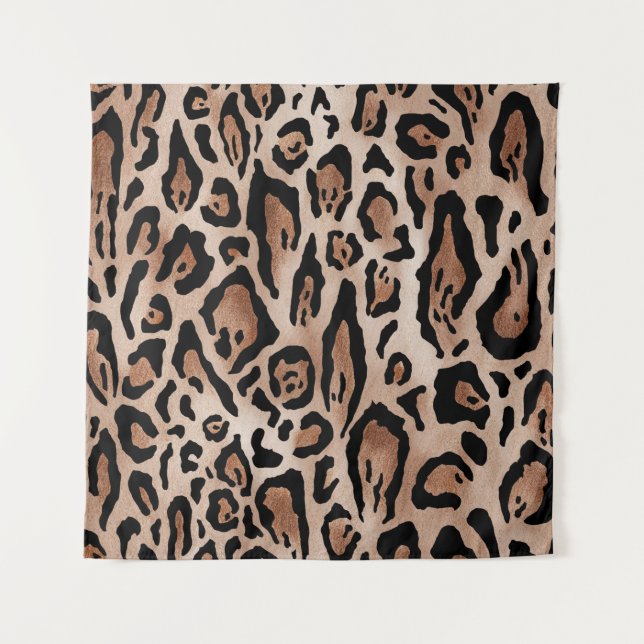 Leopard skin: seamless pattern. tapestry (Front)