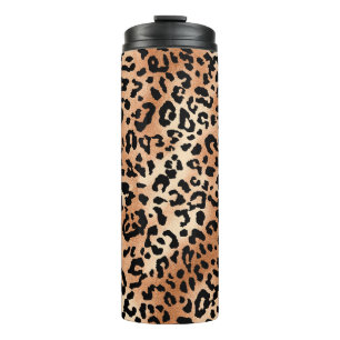 leopard skin. Stylish blouse design with leopard s Thermal Tumbler