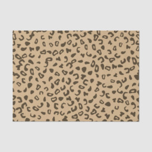 Leopard skin tan pattern design tissue paper