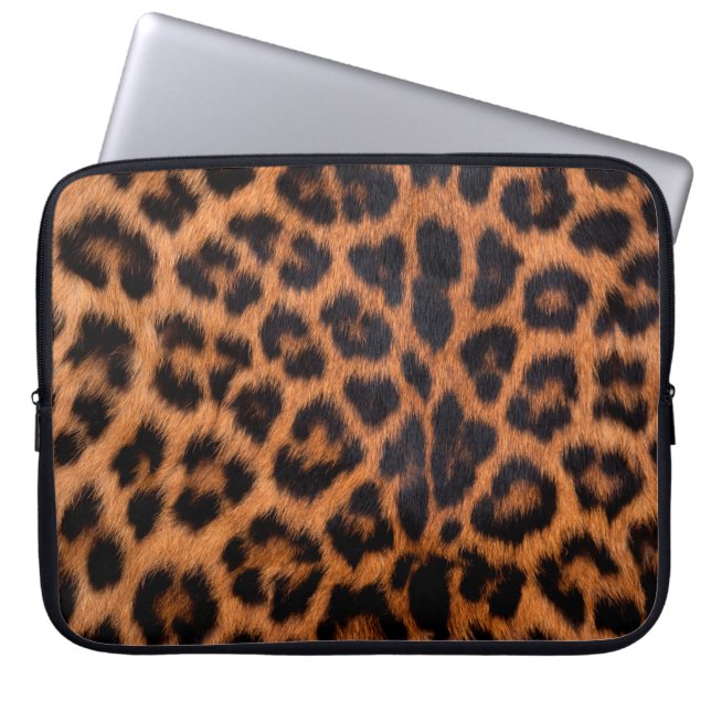 Leopard skin texture : Close-up leopard spot patte Laptop Sleeve (Front)