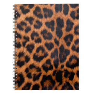 Leopard skin texture : Close-up leopard spot patte Notebook