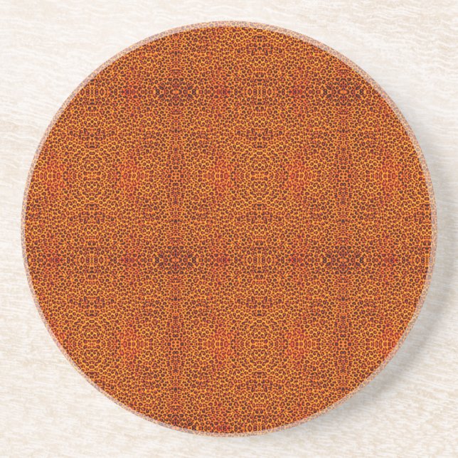 Leopard Skin Texture Coaster (Front)