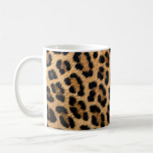 Leopard skin texture coffee mug