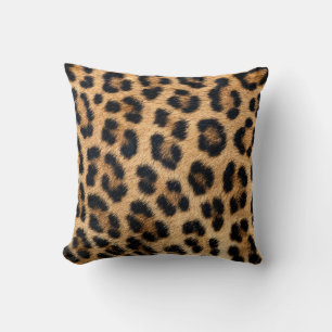 Leopard skin texture cushion