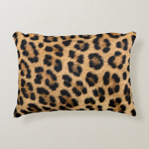 Leopard skin texture decorative cushion