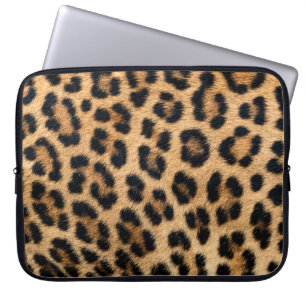 Leopard skin texture laptop sleeve