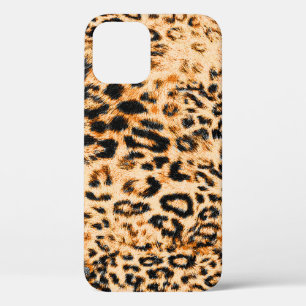Leopard skin texture, leopard pattern iPhone 12 case