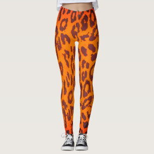 Leopard Skin Texture Pattern Leggings