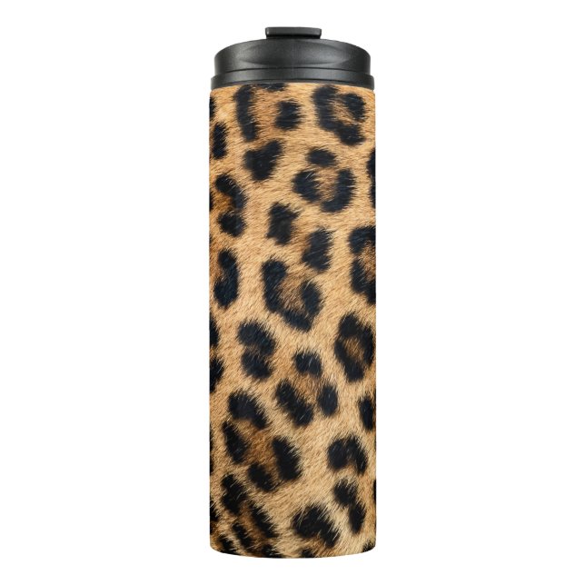Leopard skin texture thermal tumbler (Front)