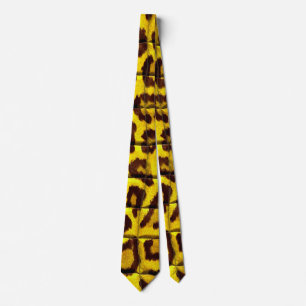 Leopard skin tie