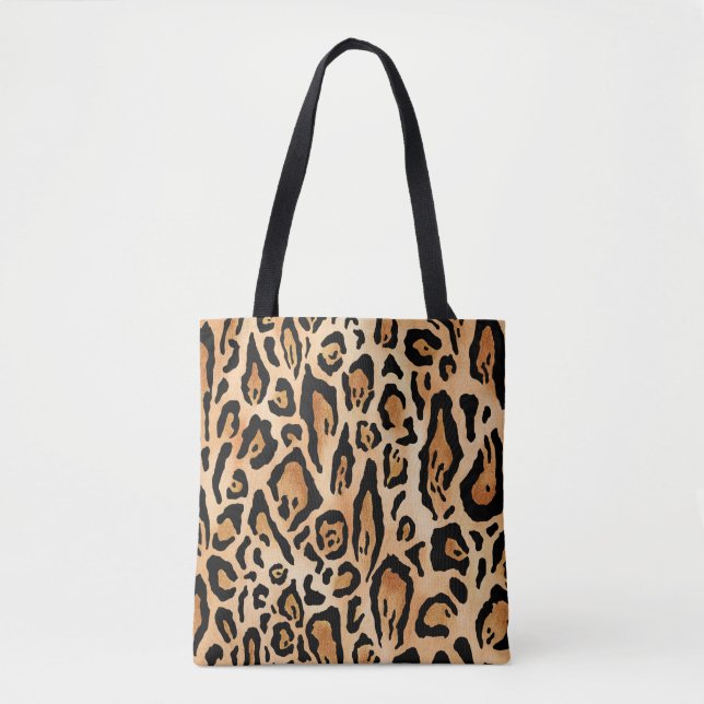 Leopard Skin: Timeless Seamless Pattern Tote Bag (Front)