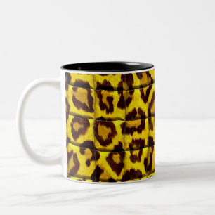 Leopard skin Two-Tone coffee mug