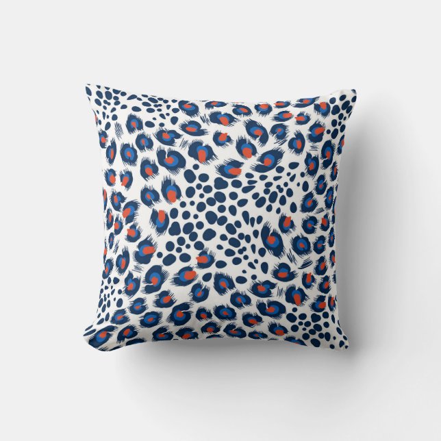 Leopard skin: vintage seamless pattern. cushion (Front)