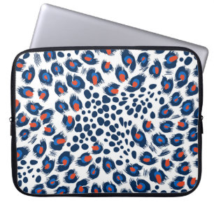 Leopard skin: vintage seamless pattern. laptop sleeve