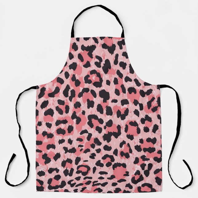 Leopard skin: vintage seamless texture apron (Front)