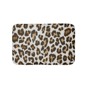 Leopard Skin: Vintage Seamless Texture Bath Mat