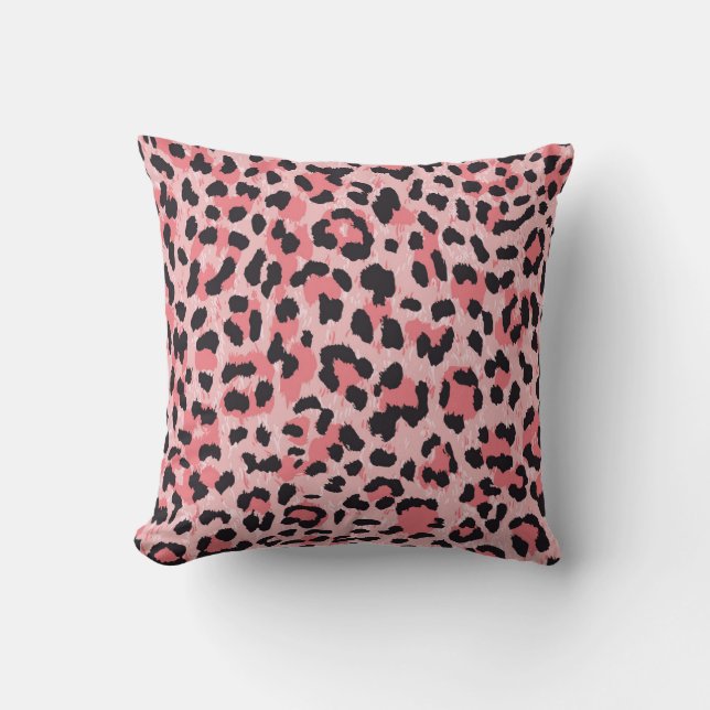 Leopard skin: vintage seamless texture cushion (Front)