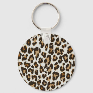 Leopard Skin: Vintage Seamless Texture Key Ring