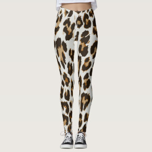 Leopard Skin: Vintage Seamless Texture Leggings