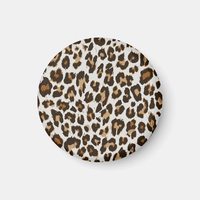 Leopard Skin: Vintage Seamless Texture Magnet (Front)