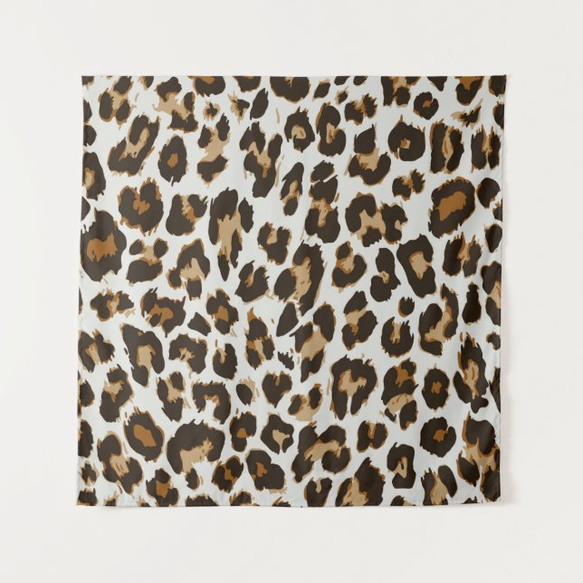 Leopard Skin: Vintage Seamless Texture Tapestry (Front)
