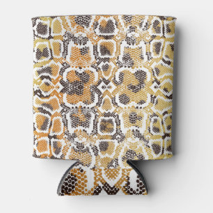 Leopard Snake Animal Print Texture Can Cooler