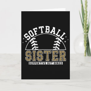 Leopard Softll Sister Supportive But Bored Softll  Card