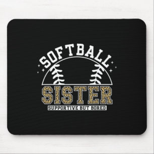 Leopard Softll Sister Supportive But Bored Softll Mouse Pad