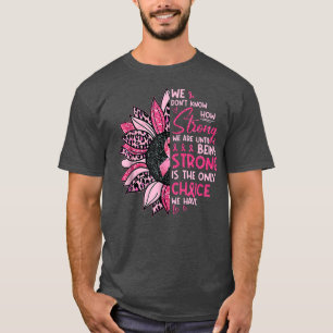 Leopard Sparkle Pink Sunflower Breast Cancer Aware T-Shirt
