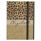 Leopard Spot Gold Glitter Rhinestone PHOTO PRINT